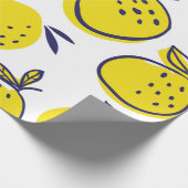 Orangenfrüchte nahtlos geschenkpapier (Ecke)