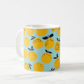 Orangenfrüchte nahtlos kaffeetasse (Vorderseite Links)