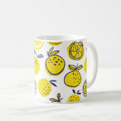 Orangenfrüchte nahtlos kaffeetasse (VorderseiteRechts)