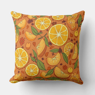 Orangenfruchtpolster Kissen
