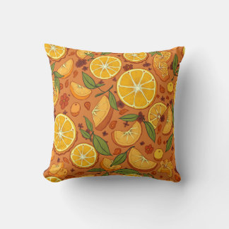 Orangenfruchtpolster Kissen