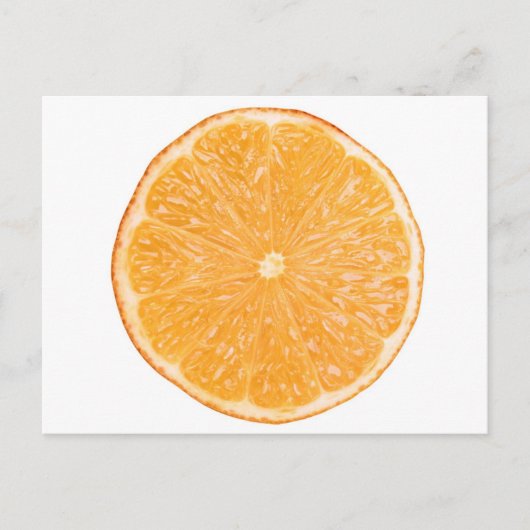 Orangenfruchtscheibe Postkarte (Vorderseite)