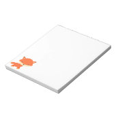 Orangenfuchs Notizblock (Rotiert)