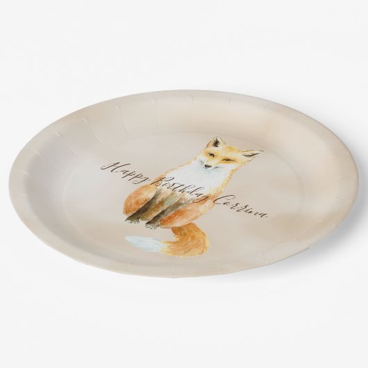 Orangenfuchs                   pappteller (Schrägansicht)