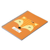 Orangenfuchs-Schulbuch Notizblock (Linke Seite)