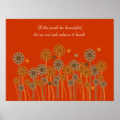 Orangengartenposter mit Inspiration Poster (Vorne)
