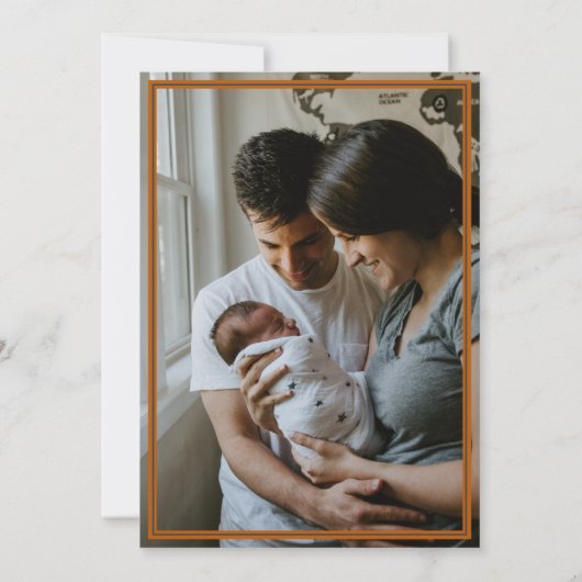 Orangengebrannt Kariert aus texanischem VertikalFo Ankündigung (Rückseite)