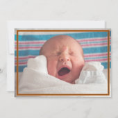 Orangengebranntes Kariertes Foto aus Texas Ankündigung (Rückseite)