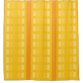 Orangengelb 10 duschvorhang (Vorderseite)