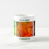 Orangengelbe Blumenfotografie Personalisiert Kaffeetasse (Mittel)