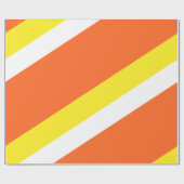 Orangengelbe, gestreifte, kerzenfarbene Maisfarben Geschenkpapier (Flach)