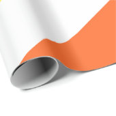 Orangengelbe, gestreifte, kerzenfarbene Maisfarben Geschenkpapier (Rolleneckpunkt)