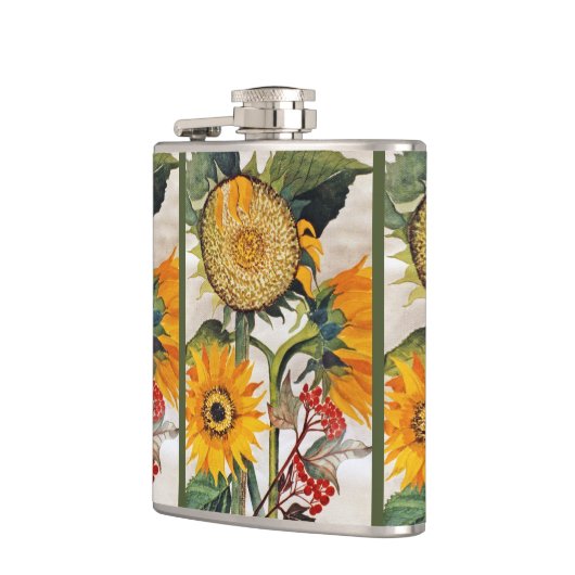 Orangengelbe Pflanze Flachmann (Links)