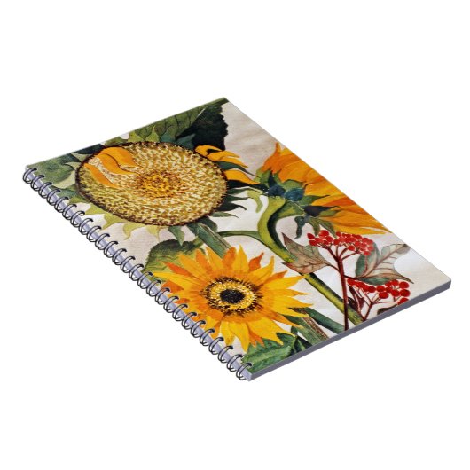 Orangengelbe Pflanze Notizblock (Rechte Seite)