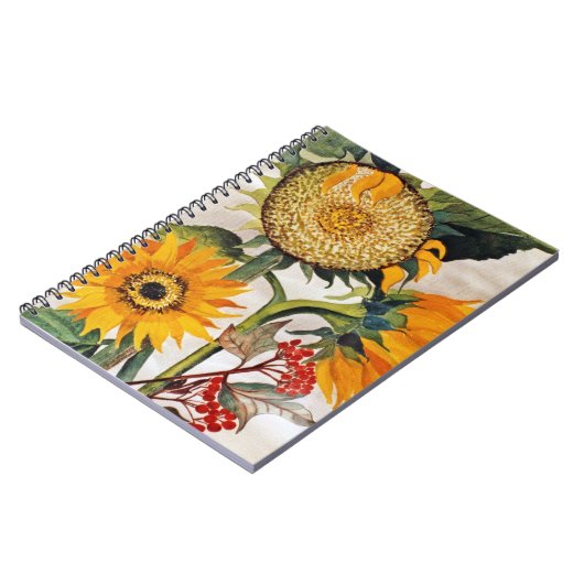 Orangengelbe Pflanze Notizblock (Linke Seite)