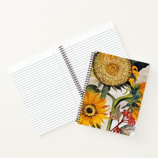 Orangengelbe Pflanze Notizblock (Innenseite)