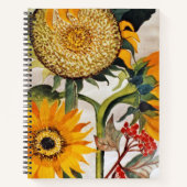 Orangengelbe Pflanze Notizblock (Vorderseite)