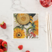 Orangengelbe Pflanze Serviette (Beispiel)
