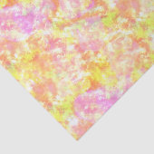 Orangengelbe Rosa Gefärbte Krawatte Wasserfarbmust Seidenpapier (Ausschnitt)