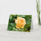 Orangengelbe Rose Karte (Vorderseite)