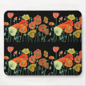 Orangengelbe rote Blume Blumenmousepad Mousepad (Vorne)