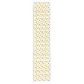 Orangengelbe Suns Lemonade Pitchers Pink Aquamarin Kurzer Tischläufer (Vorderseite)