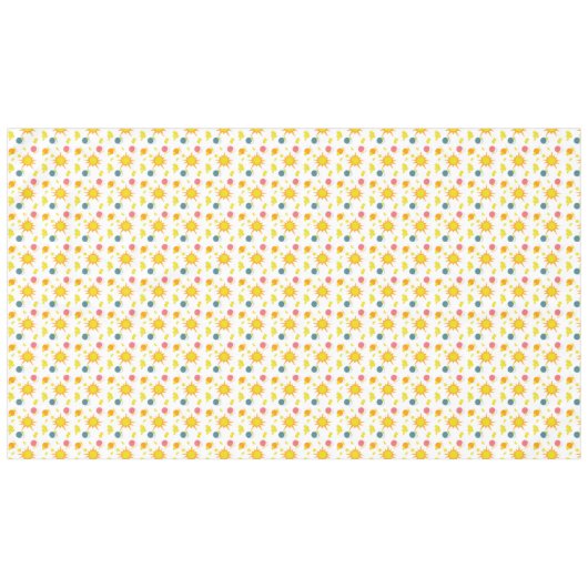 Orangengelbe Suns Lemonade Pitchers Pink Aquamarin Tischdecke (Vorderseite (Horizontal))