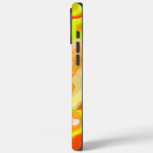 Orangengelbe Topografie Abstrakter Marmor Case-Mate iPhone Hülle (Rückseite / Links)