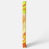 Orangengelbe Topografie Abstrakter Marmor Samsung Galaxy Hülle (Linke Seite)