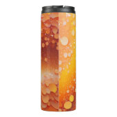Orangengelber Glitzer Thermal Tumbler 12oz Thermosbecher (Rückseite)