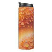 Orangengelber Glitzer Thermal Tumbler 12oz Thermosbecher (Nach rechts gedreht)