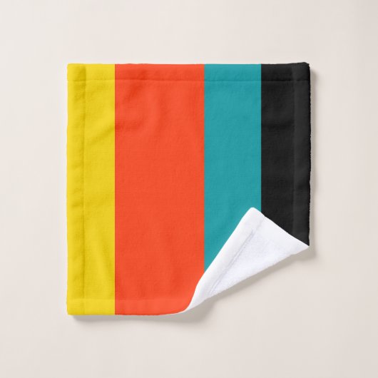 Orangengelber Honig Do Rugged Geek Comic Badhandtuch Set (Waschlappen)