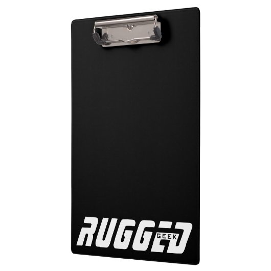 Orangengelber Honig Do Rugged Geek Comic Klemmbrett (Links)