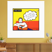 Orangengelber Honig Do Rugged Geek Comic Leinwanddruck (Insitu (Wohnzimmer))