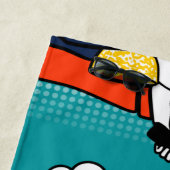 Orangengelber Honig Do Rugged Geek Comic Strandtuch (Beispiel)