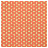 Orangengelber Polka-Dot-Baumwollstoff durch den Ho Stoff (Muster)