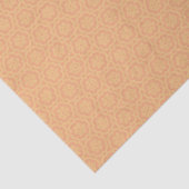 Orangengelber Western Folk Floral Soft Geometric Seidenpapier (Ausschnitt)
