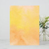 Orangengelbes Wasserfarben Wasserfarben Kunst-Male Programm (Stehend Vorderseite)