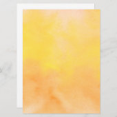 Orangengelbes Wasserfarben Wasserfarben Kunst-Male Programm (Vorne/Hinten)