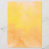 Orangengelbes Wasserfarben Wasserfarben Kunst-Male Programm (Vorderseite)