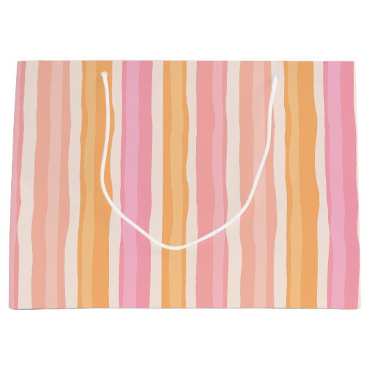 Orangengeschenktasche Große Geschenktüte (Vorderseite)