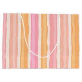 Orangengeschenktasche Große Geschenktüte (Rückseite)