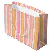 Orangengeschenktasche Große Geschenktüte (Rückseite Schrägansicht)