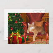 Orangengeschoss Feiertagspostkarte (Vorne/Hinten)