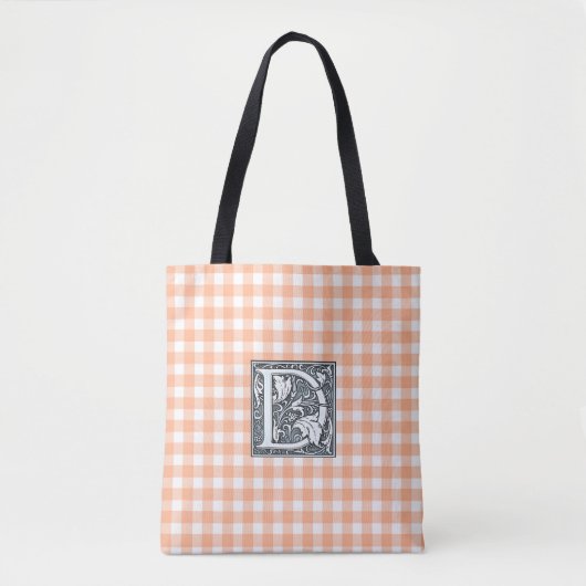 Orangengingham-Tasche Tasche (Vorderseite)