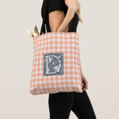 Orangengingham-Tasche Tasche (Von Nahem)
