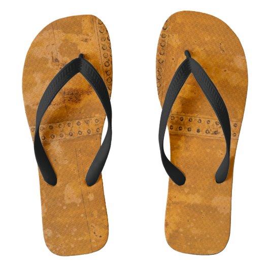 Orangengold Edelmetall Badesandalen (Fußbett)