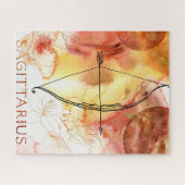 Orangengoldplaneten des Sagittarius-Bogenschütze Puzzle (Horizontal)