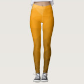 Orangengradientengeometrie Monogramm Leggings (Vorderseite)