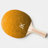 Orangengradientengeometrie Monogramm Tischtennis Schläger (Seitenansicht)